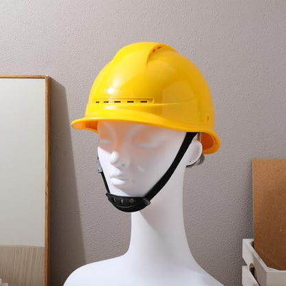 Hard Hat Chin Strap Replacement - Adjustable Helmet Strap with Chin Cup, Plastic and Polyester, Universal for Construction Helmets, Black - 15.92X1.49X0.59in - color: Black