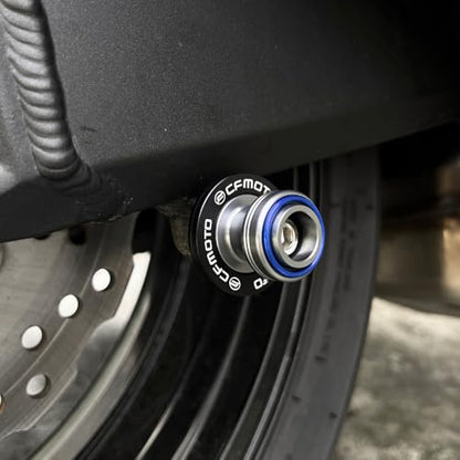 Compatible with CFMOTO Ibex450 Ibex800 300SS 450SS 450NK 450CLC 675SS 675NK 750SS 800NK Motorcycle CNC Swingarm Spools Sliders Stand Screw Paddock Bobbins (Blue) - color: Blue