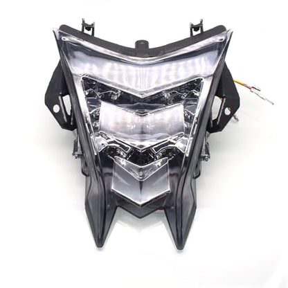 MZS Motorcycle Tail Light, LED Integrated Turn Signal Blinker Smoke Lens Compatible with HP4 2013-2018 / S1000R 2014-2018 / S1000RR 2010-2018 - size: HP4/S1000R/S1000RR