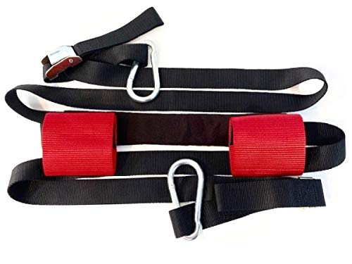 Tie Down Soft Loop Handlebar Straps Trailer Hauling Handle Bars Secure Yamaha Kawasaki Suzuki Honda Ducati 2" Clips 1.5" Wide Strap Motorcycle Bar Harness Ring Clip Rings Sport Bike Crotch Rocket ATV