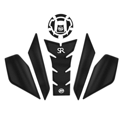 for CFMOTO 450SR Motorcycle Tank Pad Gas Tank Protector Compatible with CFMOTO 450SR CF Moto SR450 450 SR 450SS 5D Anti Slip Tank Pad Stickers Gas Oil Fuel Tank Pad Protectors - size: For 450SR