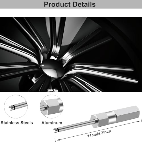 Magnetic Valve Core Removal Tool,Schrader Valve Stem Removal Tools Stem Puller, Great Stainless Steel Tire Valves Tool for Schrader Cores (4 Inch Length) - size: Schrader 1 PACK