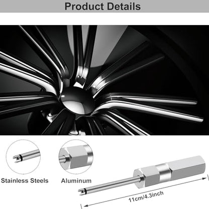 Magnetic Valve Core Removal Tool,Schrader Valve Stem Removal Tools Stem Puller, Great Stainless Steel Tire Valves Tool for Schrader Cores (4 Inch Length) - size: Schrader 1 PACK