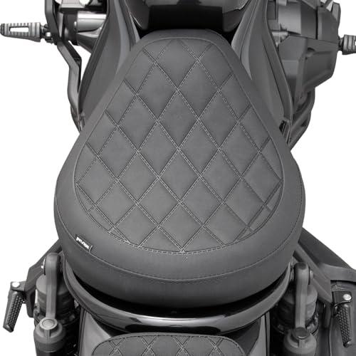 Motorcycle Rider Comfort Solo Seat Fit fot CMX1100 Rebel 1100 2021 2022 2023 2024 2025 2026, Front Driver Saddle Cushion Pillion Pad, Black - color: Front - Black