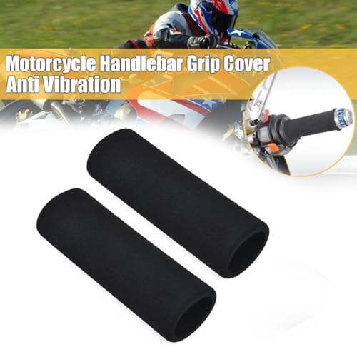 2PCS Motorcycle Handlebar Cover Slip-on Anti Vibration Comfort Handlebar Grip Sleeve Foam Anti-slip Moto Handle Levers Grips