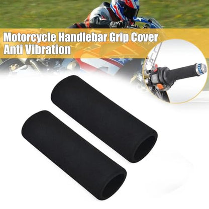 2PCS Motorcycle Handlebar Cover Slip-on Anti Vibration Comfort Handlebar Grip Sleeve Foam Anti-slip Moto Handle Levers Grips