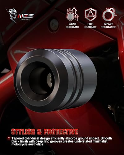MZS Motorcycle Frame Sliders POM Compatible with CB600F CB600 CB599 599 2004-2007, Falling Crash Protector Guards Engine Fairing Protection No Cut Kits Black - size: CB600F / CB600 / CB599