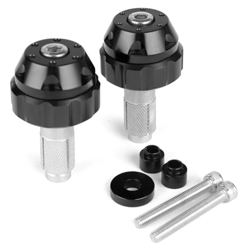 Motorcycle Cruise Control Throttle Clamp Assist End Bar Weight Handle Plug Compatible with Suzuki (Color : Black, Size : A) - color: Black