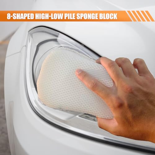 Craedli 9PCS Car Wash Cleaning Kit, Microfiber Auto Detailing Set with Wheel Brush, Wash Mitt, Sponge, Drying Towels & Applicator Pads, Vehicle Interior Exterior Wash Tools Supplies (Gray) - color: Gray