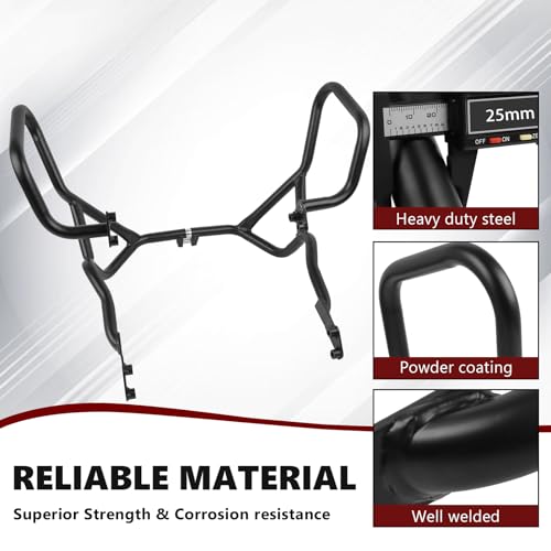 Engine Guard Highway Crash Bar Protector Replacement for Suzuki V-Strom 650 DL650 2012-2024/Vstrom 650XT 2015-2024/ V-Strom 650XT Adventure 2019-2024 (Black)