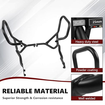 Engine Guard Highway Crash Bar Protector Replacement for Suzuki V-Strom 650 DL650 2012-2024/Vstrom 650XT 2015-2024/ V-Strom 650XT Adventure 2019-2024 (Black)