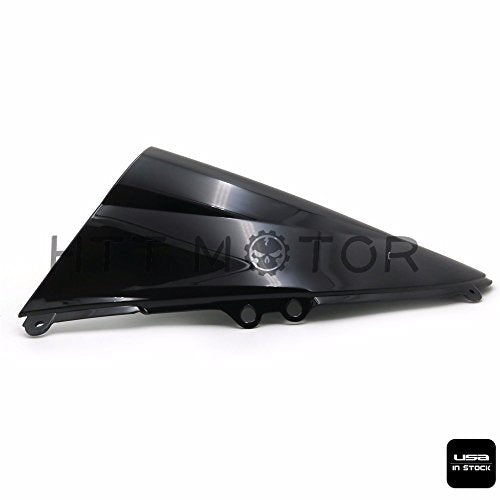 HTTMT- Black Double Bubble Windscreen Windshield For 2012-2014 DUCAT 899/1199 [P/N: CFP-2310-3-CL] - color: Black