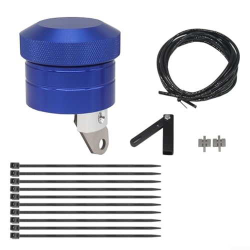 Motorcycle Chain Lubricator Oiler Lubrication System for All Chain Drive Motorcycles, Aluminum Alloy Direct Replacement Kit in Black, Red or Blue(blue) - color: blue