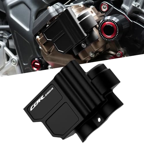 Motorcycle Electronic Clutch Guard Protection Compatible with CBR650R 2024 2025 E-Clutch Model Alternator Cover Crash Frame Slider Falling Protector 2025 CBR650R Accessories -BK - color: black, size: Type-C