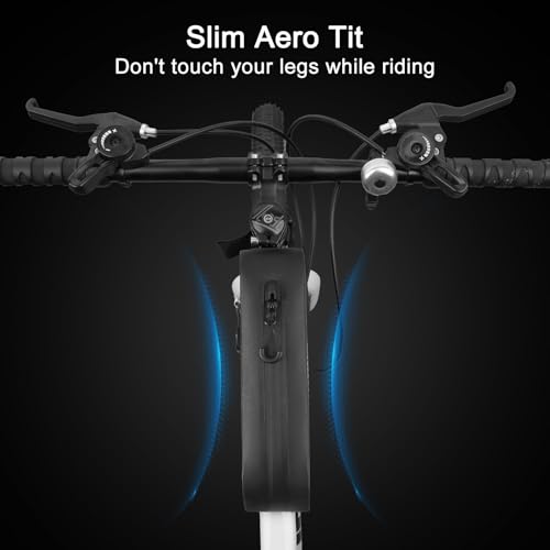 MOSISO Bike Frame Bag Top Tube Bike Bag, Waterproof Bicycle Front Frame Bags with Detachable Shoulder Strap, Cycling Accessories Tools Pouch Storage for Road Mountain Cycling, Black