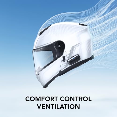 Sena OUTRUSH 2 Modular Smart Motorcycle Helmet with Bluetooth Connectivity and Mesh Intercom Communication - color: Matte Black