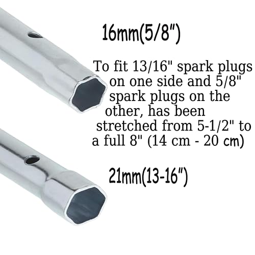 19576S 5/8" & 13/16" Spark Plug Wrench, 8-Inch Replaces 19374S/19374/690966/19576, Fits Many B & S Engine Series,1 Pack