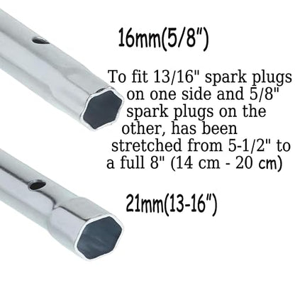 19576S 5/8" & 13/16" Spark Plug Wrench, 8-Inch Replaces 19374S/19374/690966/19576, Fits Many B & S Engine Series,1 Pack