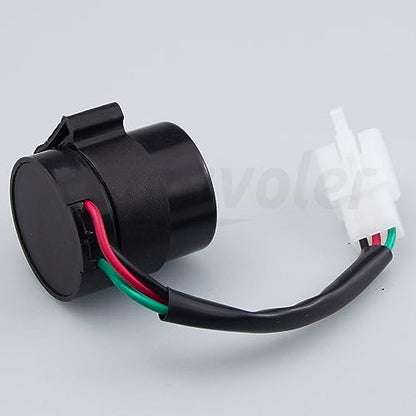 2 PCS Signal Flasher 3 Pins Round Turn Signal Flasher Relay Blinker Black Aftermarket Parts Fit for GY6 50-250cc Scooters Moped ATV Pit Dirt Bike Motorcycles.(2 PCS)
