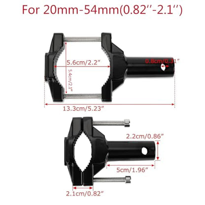 Motorcycle Spotlight Mount Brackets, Motorbike Tube Clamp Turn Signal Mounting Clamp Fog Light Holder for 0.82"-2.1" ATV UTV Roll Bar (2 Pcs)