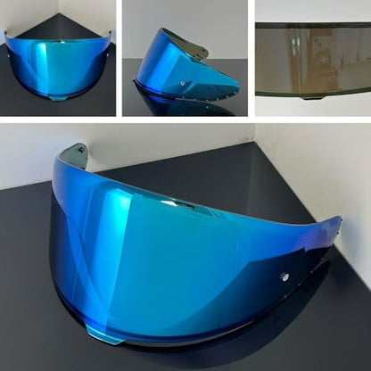 Shoei RF-1400 Helmet Visor Replacement for X15 CWR-F2 RF-1400 Z8 NXR2, CWR-F2 Shield Windshield Anti-Scratch UV Protection (Ice Blue) - color: Ice Blue