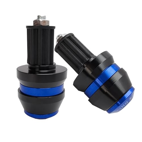22mm 7/8'' Motorcycle Bar End Plug Sliders Universal Handlebar Grips Bar Ends Caps replacement for Honda Yamaha Suziku Kawasaki BMW Motorbike Dirt Bike(Blue) - color: Blue