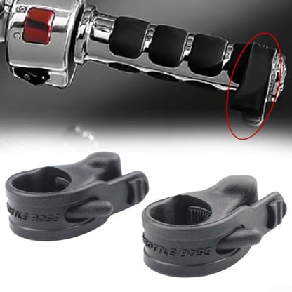 Motorcycle Throttle Assist Wrist Rest Control Grip Handlebar Mount Rubber Anti Fatigue Cruise Control Grip for Long Distance Riding Black 130x35mm 2 Pack