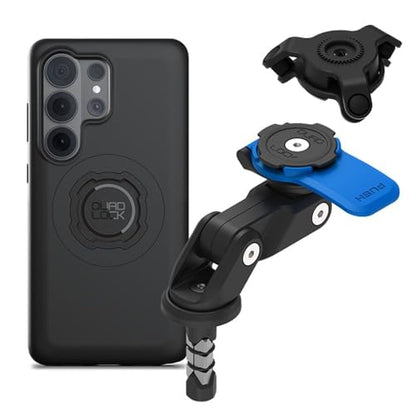 Quad Lock Fork Stem Motorcycle Phone Mount (V2) with MAG Phone Case and Vibration Dampener for Galaxy S26 Ultra - size: Samsung Galaxy S26 Ultra