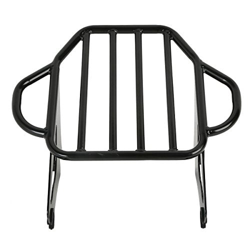 XFMT Motorcycle King Detachable Two-Up Luggage Rack for Harley Touring Road King Street Glide Road Glide Electra Glide 2009-Later, Gloss Black - color: Harp-Shape Luggage Rack-Gloss Black