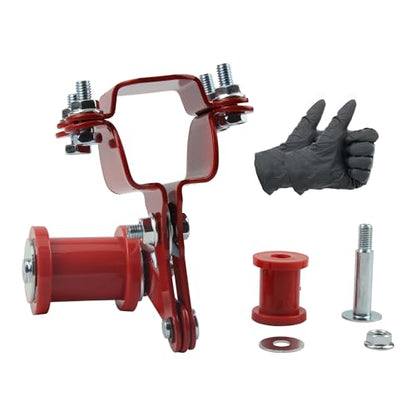 Motorcycle Chain Adjuster Tensioner Guide Roller Compatible with ATV Quad Dirt Pit Bike 4 Wheeler Go Kart Red - color: Red