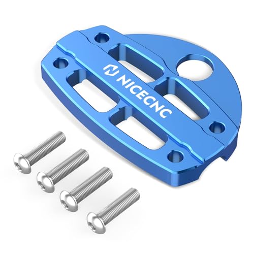 NICECNC Handlebar Clamp Aluminum Compatible with Yamaha Raptor 700 2006-2009 2011-2026, Raptor 700 SE Special Edition 2010 Blue - color: Blue