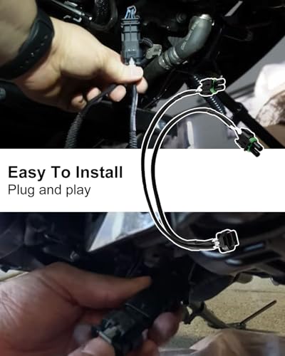 Fog Light Wire Harness Fit for Harley Davidson CVO 2023.5-Later Street Glide CVO/ST Road Glide 2024, Wiring Harness Fit for Baja s1/S2/Squadron Pro/Sport, S1S2 - style: With Plug