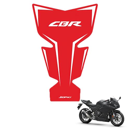 Tank Pad Sticker For CBR400R CBR500R Thermal Insulation, Damage Prevention, Coating Protection,The Fuel Tank Pad, CBR400R Accessories,CBR500R Accessories (Red background with white text A) - color: Red background with white text A