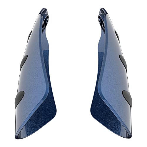 US Stock Advanblack Color Matched Hand Guard For Harley Touring & Softails - color: Big Blue Pearl