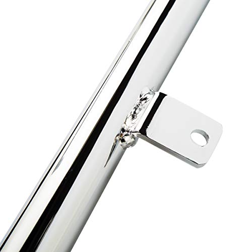 TCT-MOTORPARTS 1 1/4" Highway Engine Guard Crash Bar Support Fit for Honda VT750 Shadow AERO Phantom 2004-2025; VT750 Shadow Spirit C2 2007-2014 - color: Chrome