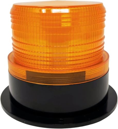 2x 24 LED Amber Forklift Beacon Strobe Light Safety Warning Flashing Lights Magnetic Base Surface Screw Mount 12V-24V Mower ATV Tow Trucks Tractor Golf Carts UTV Cars Bus Construction Emergency Bright - size: 2x Amber
