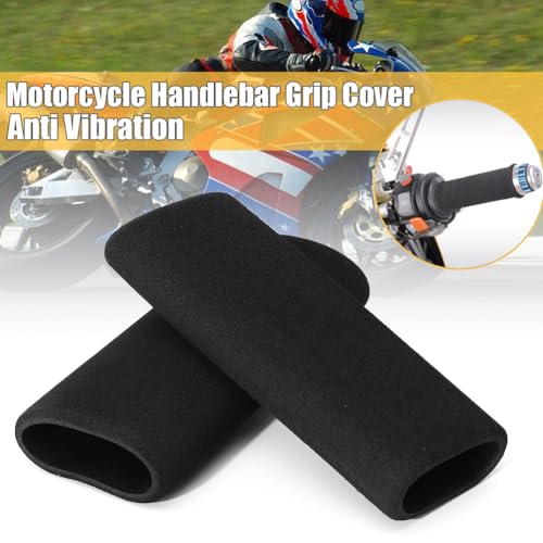 BESPORTBLE Motorcycle Grip Covers, 4Pcs Motorcycle Foam Grips Sponge Bike Handlebar Comfortable Covers Sponge Bicycle Motorbike Handlebar Replacement