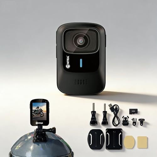 4K Action Camera – Waterproof Sports Cam with Helmet Mount, 6-Axis Gyro Stabilization, 145° Wide Angle, Time Lapse for Motorcycle, Diving, Surfing, Skiing, Biking, Fishing - color: AC-S2