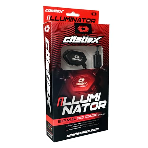 Castle X Illuminator Motorcycle, Bike, Snow Helmet LED Light Kit - 21 Vibrant Colors