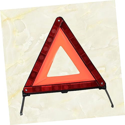 1pc Emergency Warning Triangle Sign Roadside Car Safety Made for Trucks Suvs Motorcycles