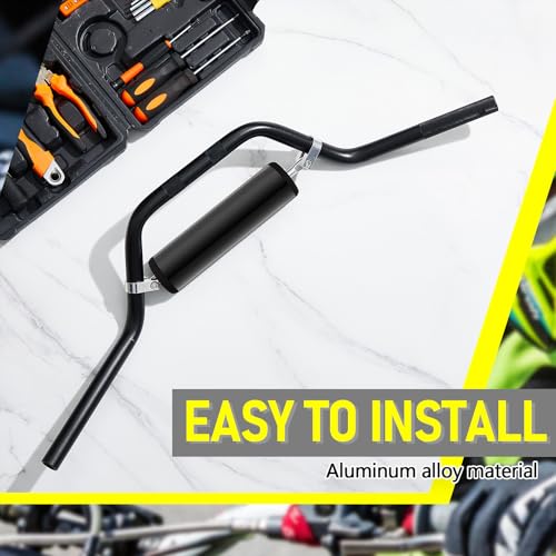2 Pcs 7/8" 22mm Dirt Bike Handlebars with Foam Pad Atv Motorcycle Handlebars for Motocross Atv Dirt Bike Ebike (Black)