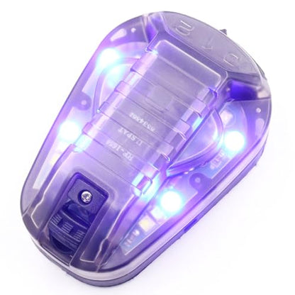 Tactical IR Strobe Helmet Light Military Identification Lights with Visible LED + White Strobe Survival Signal (Black-Blue) - color: Black-Blue