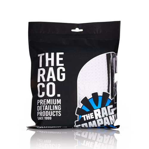 The Rag Company - Dry Me A River, Professional Korean 70/30 Blend Microfiber Waffle-Weave Drying & Detailing Towels, Soft Suede Edges, 390 GSM, 16x24 Inches, White, 3-Pack - color: White, size: 16in x 24in
