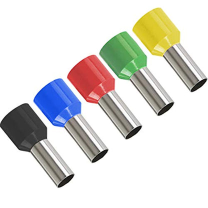 4 Gauge Wire Ferrules Kit - Copper Insulated Terminals Crimp Connectors for Car Amplifier Power-Cable Terminals Clean Install and Better Connection (Box of 90 - color: 4 gauge Ferrule Connectors（90PCS)