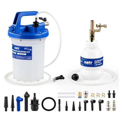 Orion Motor Tech 3L Vacuum Brake Bleeder Kit, Pneumatic Brake Fluid Bleeder Kit with 3.2 qt Brake Fluid Extractor 1L Refilling Bottle 18 Adapters, One Person Brake Bleed Fluid Pump Brake Bleeding Tool - size: 3L Standard Set