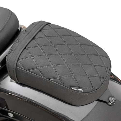 Motorcycle Rear Passenger Seat Fit for Rebel 1100 CMX1100 CM1100 2021 2022 2023 2024 2025 2026, Pressure Relief Soft Leather Back Pillion Cushion Pad, Black - color: Rear - Black