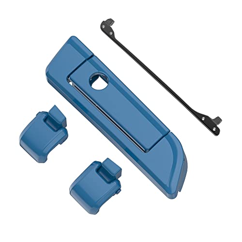 Moto Onfire Billiard Teal Tour Trunk Luggage Latches Hinges Fit for AB Harley Touring Razor Chopped King Tour Trunk Luggage - color: Billiard Teal