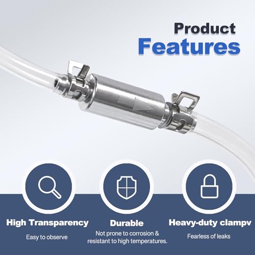 2 Pack Brake Bleeder Hose,One Way Check Valve,One Way Brake BleederValve Break Bleeder Kit Accessories for Car Motorbike Bike