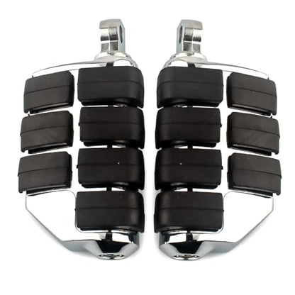 Motorcycle Foot Pegs,Highway Pegs Footrest,Footboard,Fit for Harley Cruisers Street Glide Softail Sportster Dyna - color: Style 4#-Chrome