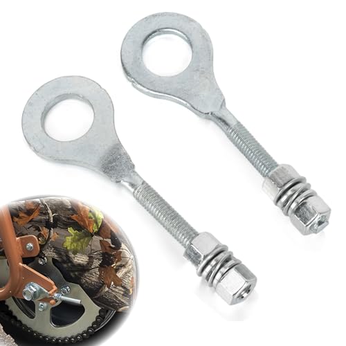 PSLER Chain Tensioner Adjuster - Rear Axle Blocks Chain Adjuster for Precise Alignment & Smooth Riding, Fits for 196cc 6.5hp Mini Bike 50-125cc ATV CRF CT200U Motovox MBX10 MBX11 Mini Bike Trail, 2PCS